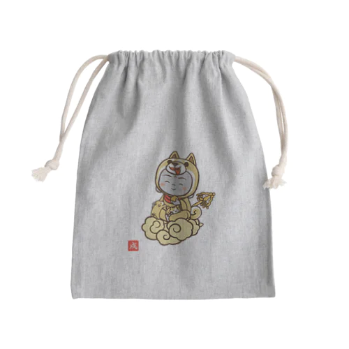 着ぐるみ 戌地蔵（雲） Mini Drawstring Bag