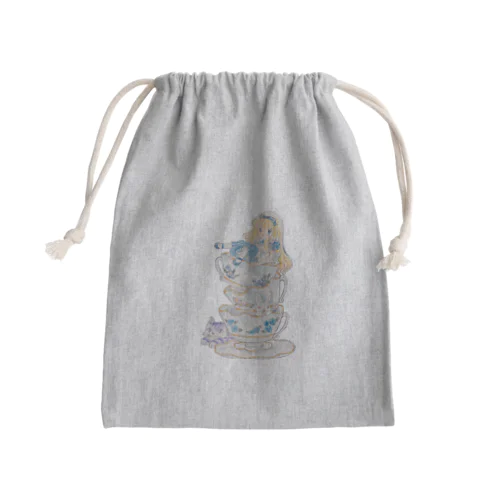 カップとアリス Mini Drawstring Bag