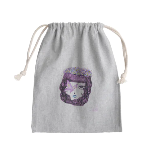 お花畑ちゃん Mini Drawstring Bag