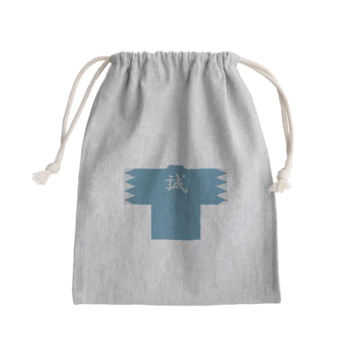 浅葱色の羽織 Mini Drawstring Bag