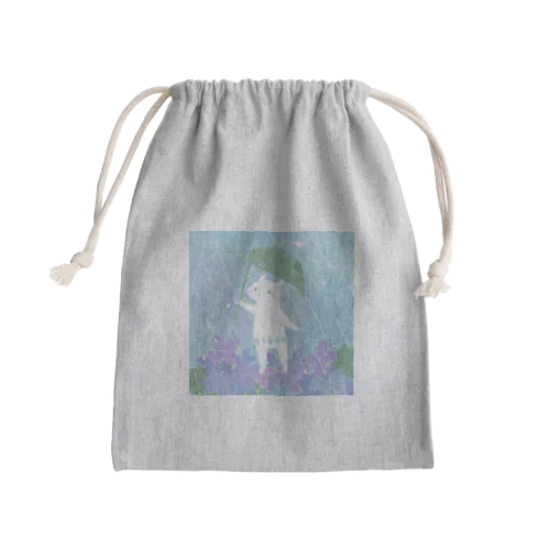 雨の日 Mini Drawstring Bag