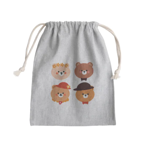 なごみくまちゃん Mini Drawstring Bag