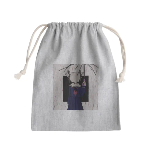 [ぼたもち學園グッズ]天気ちゃん Mini Drawstring Bag
