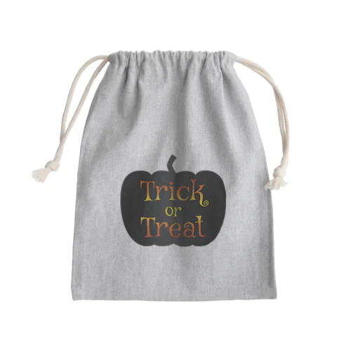 トリックオアトリートカボチャ Mini Drawstring Bag