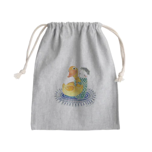 あひるくん Mini Drawstring Bag