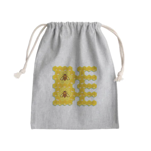 ハニカム構造(BEE） Mini Drawstring Bag