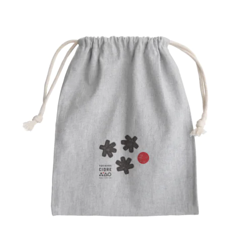 テキカカシードルラベル Mini Drawstring Bag