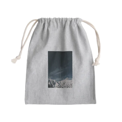 五竜と唐松のあいだ Mini Drawstring Bag