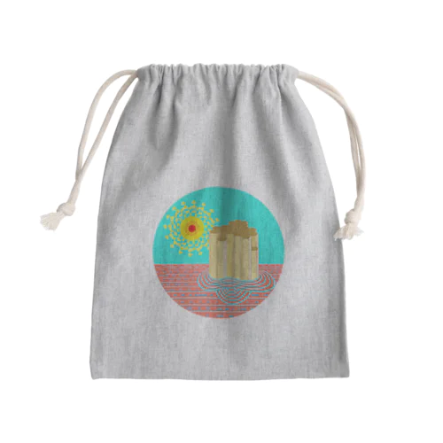 柱状節理 Mini Drawstring Bag