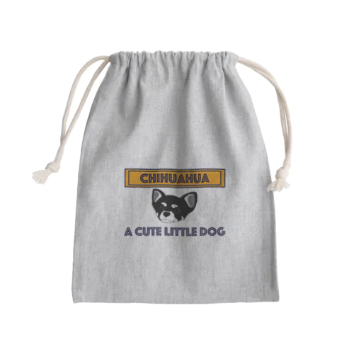 a cute little chihuahua Mini Drawstring Bag