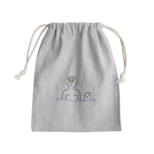 おふろ Mini Drawstring Bag