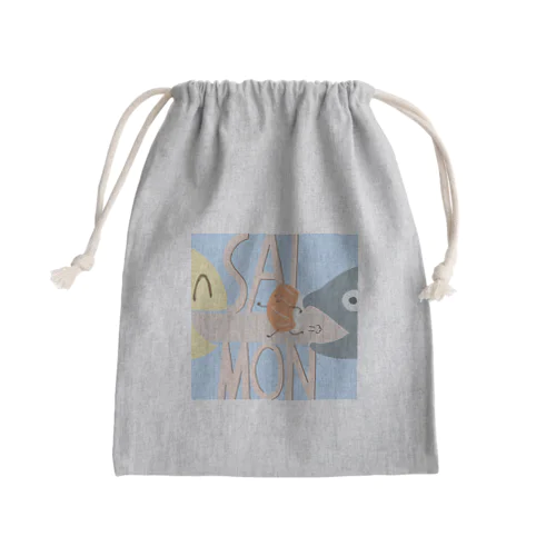 サーモン Mini Drawstring Bag