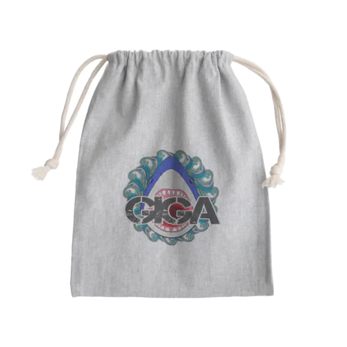 ぎがばいと 鮫デザイン Mini Drawstring Bag