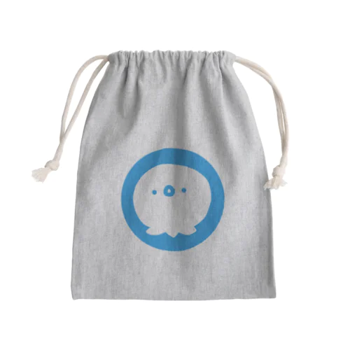 あおいトリ…？(・o・) Mini Drawstring Bag