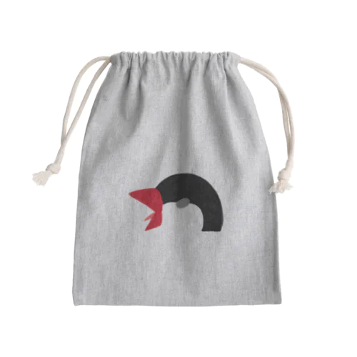 怒れる文鳥 Mini Drawstring Bag