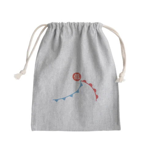 温帯低気圧 Mini Drawstring Bag