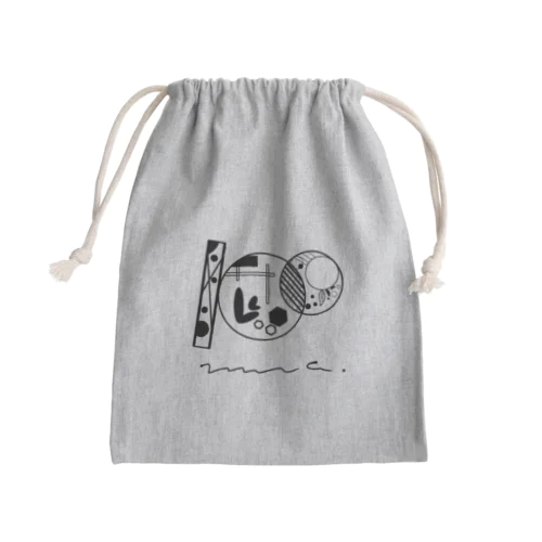 100とわたし Mini Drawstring Bag