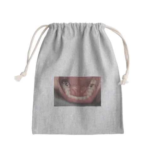 銀歯の巾着 Mini Drawstring Bag