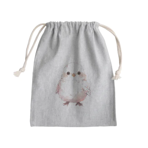 ウズラのハク Mini Drawstring Bag