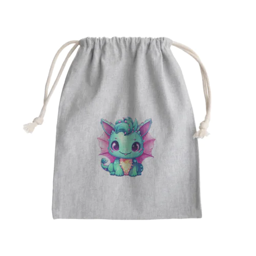 可愛い幼竜 Mini Drawstring Bag