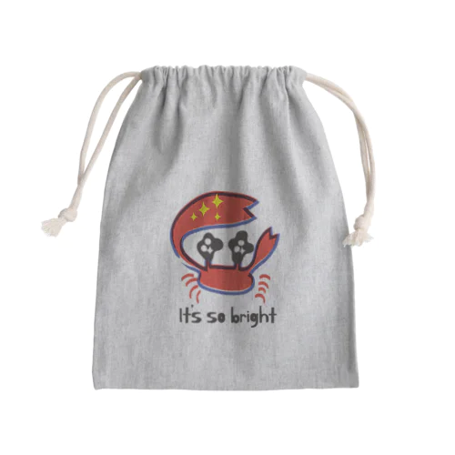 まぶしいカニさん Mini Drawstring Bag