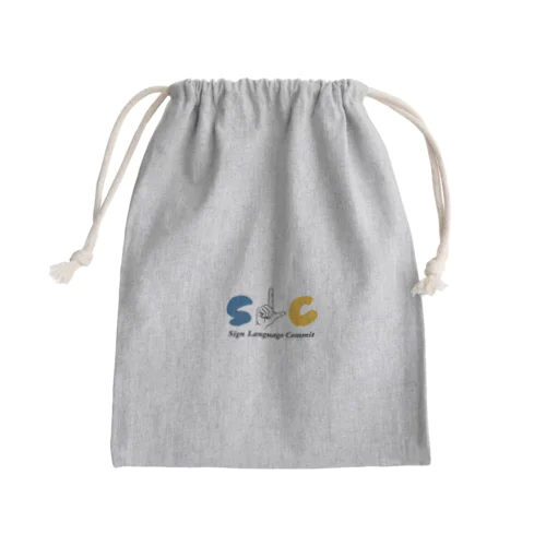 手話 sign language Mini Drawstring Bag