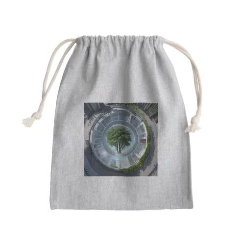 アートでシュールなTree Mini Drawstring Bag