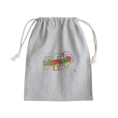 トリックアート Mini Drawstring Bag