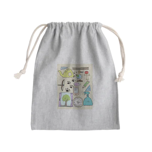 まるまる Mini Drawstring Bag