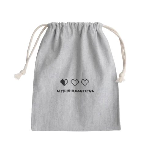 ライフイズビューティフル Mini Drawstring Bag