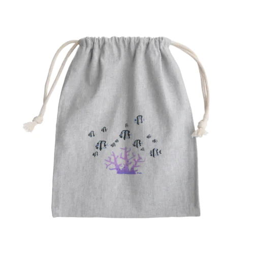 いろいろリュウキュウスズメダイ Mini Drawstring Bag