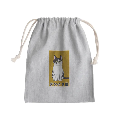 猫のテンくん Mini Drawstring Bag