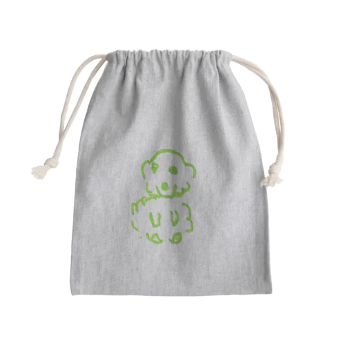 狗 Mini Drawstring Bag