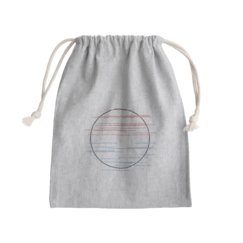 概念-夕陽と海- Mini Drawstring Bag