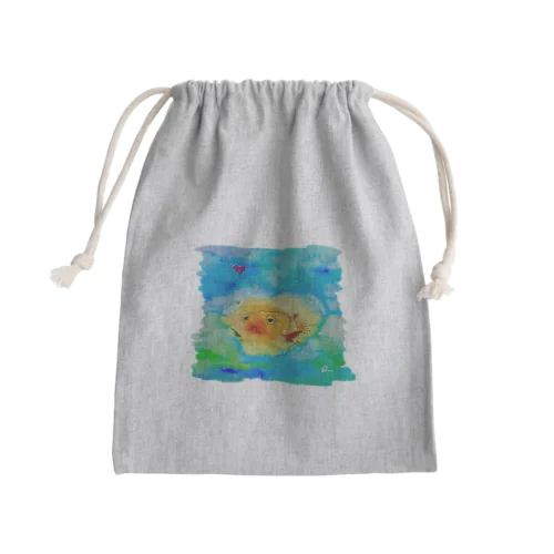 はこふぐ太 Mini Drawstring Bag