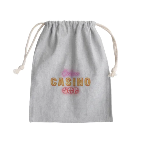 CASINO GODオリジナルロゴグッズ Mini Drawstring Bag
