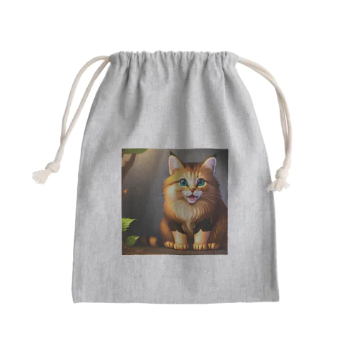 かわいい猫のイラストグッズ Mini Drawstring Bag