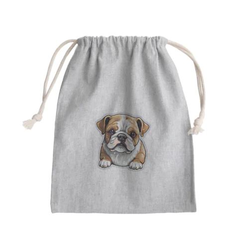 ブルドッグ Mini Drawstring Bag