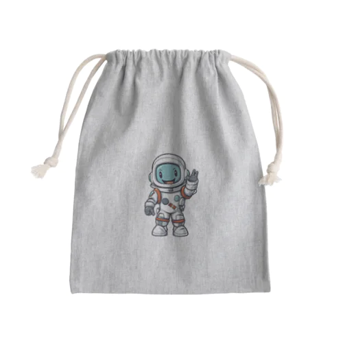 手を振る宇宙飛行士 Mini Drawstring Bag