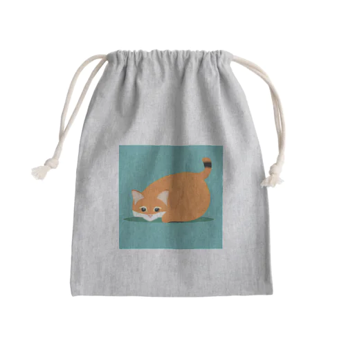 かわにゃん Mini Drawstring Bag