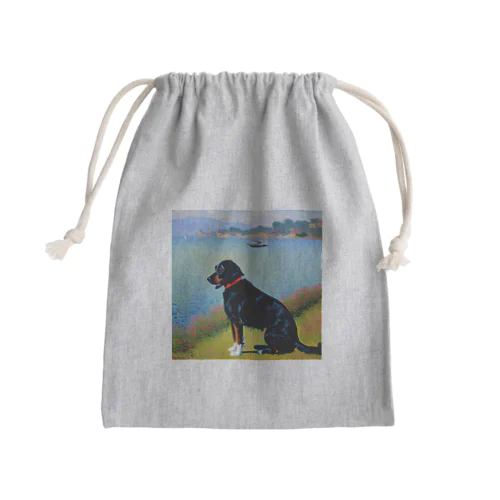 モネの犬 Mini Drawstring Bag