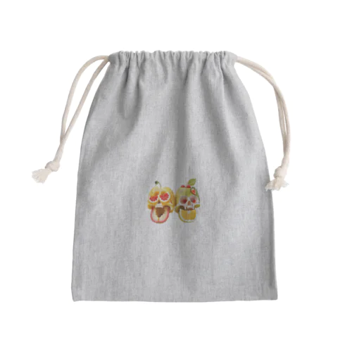 季節のフルーツ髑髏 Mini Drawstring Bag