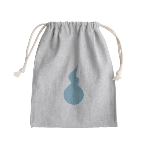 人魂（水色） Mini Drawstring Bag