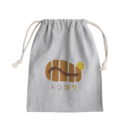 トンカツ Mini Drawstring Bag