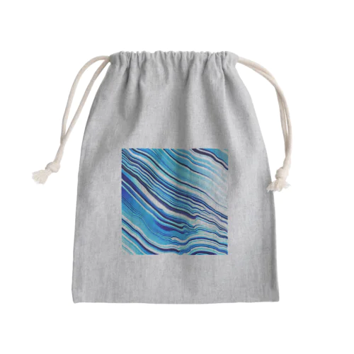 ガラスのさざ波 Mini Drawstring Bag