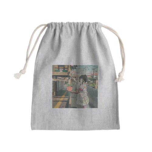 いち神 Mini Drawstring Bag