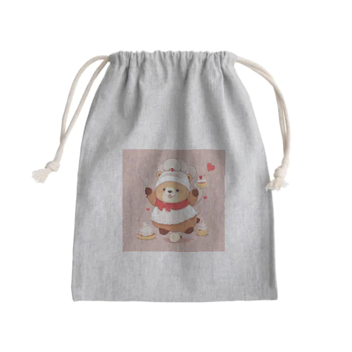 パティシエくまさん Mini Drawstring Bag