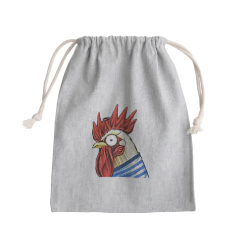 ニワトリマン Mini Drawstring Bag