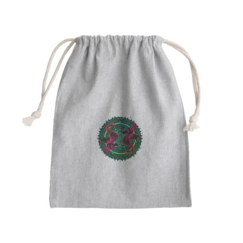 タツノオトシゴ 曼荼羅 陰陽 Mini Drawstring Bag