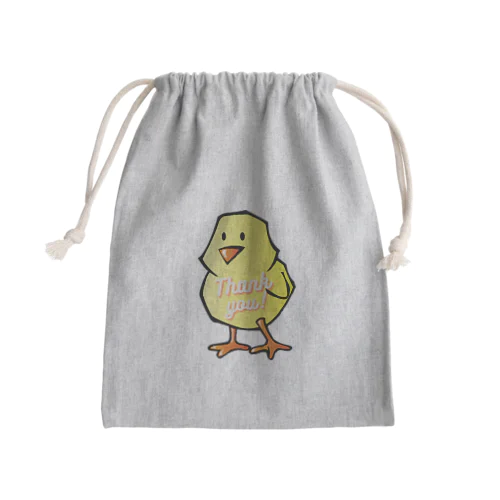 ひよこのイラストグッズ Mini Drawstring Bag